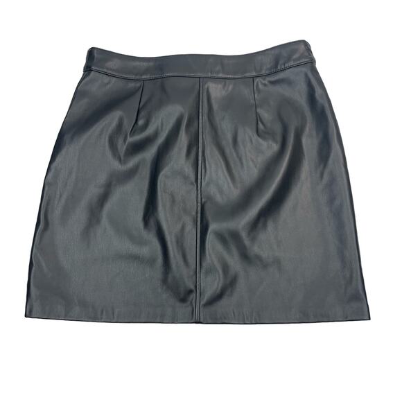 BB DAKOTA Vegan Leather Mini Skirt Sz Small Black - Picture 4 of 4